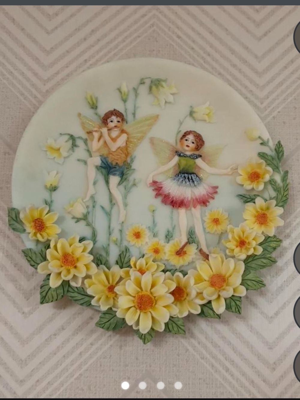 Fairy Wall Hanging Decor 8” Across